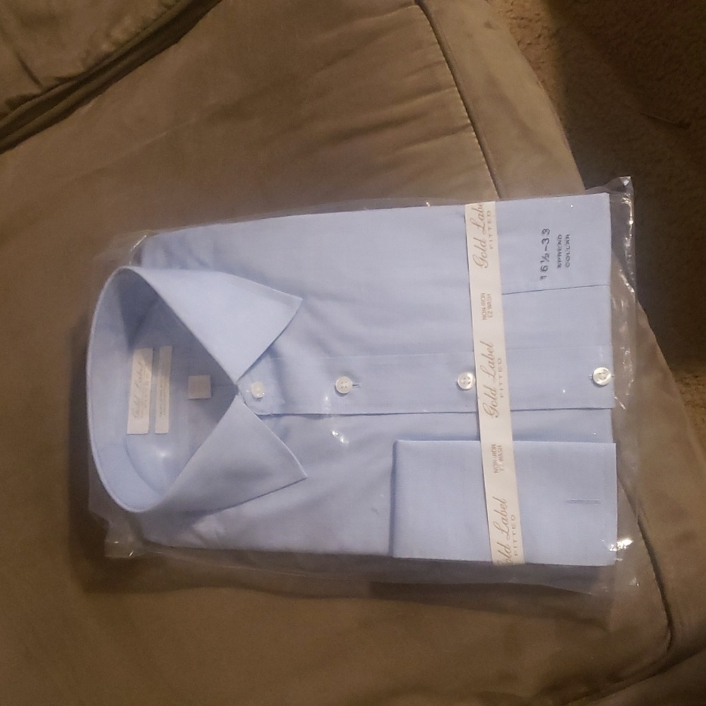 Mens Gold Label Fitted Dress shirt